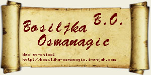 Bosiljka Osmanagić vizit kartica
